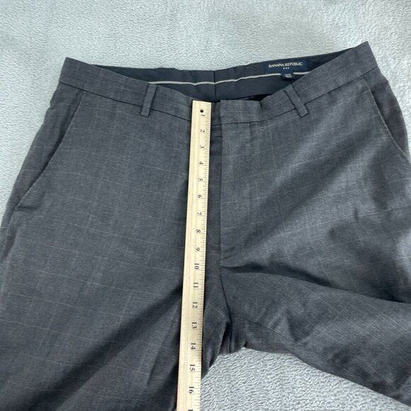 Banana Republic Mens Gray Dress Pants Size 38/32 Polyester & Viscose Blend 0959 - Picture 5 of 10